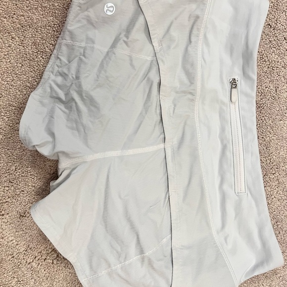 Lululemon Shorts (White, Back Pocket) - Picture 2 of 3